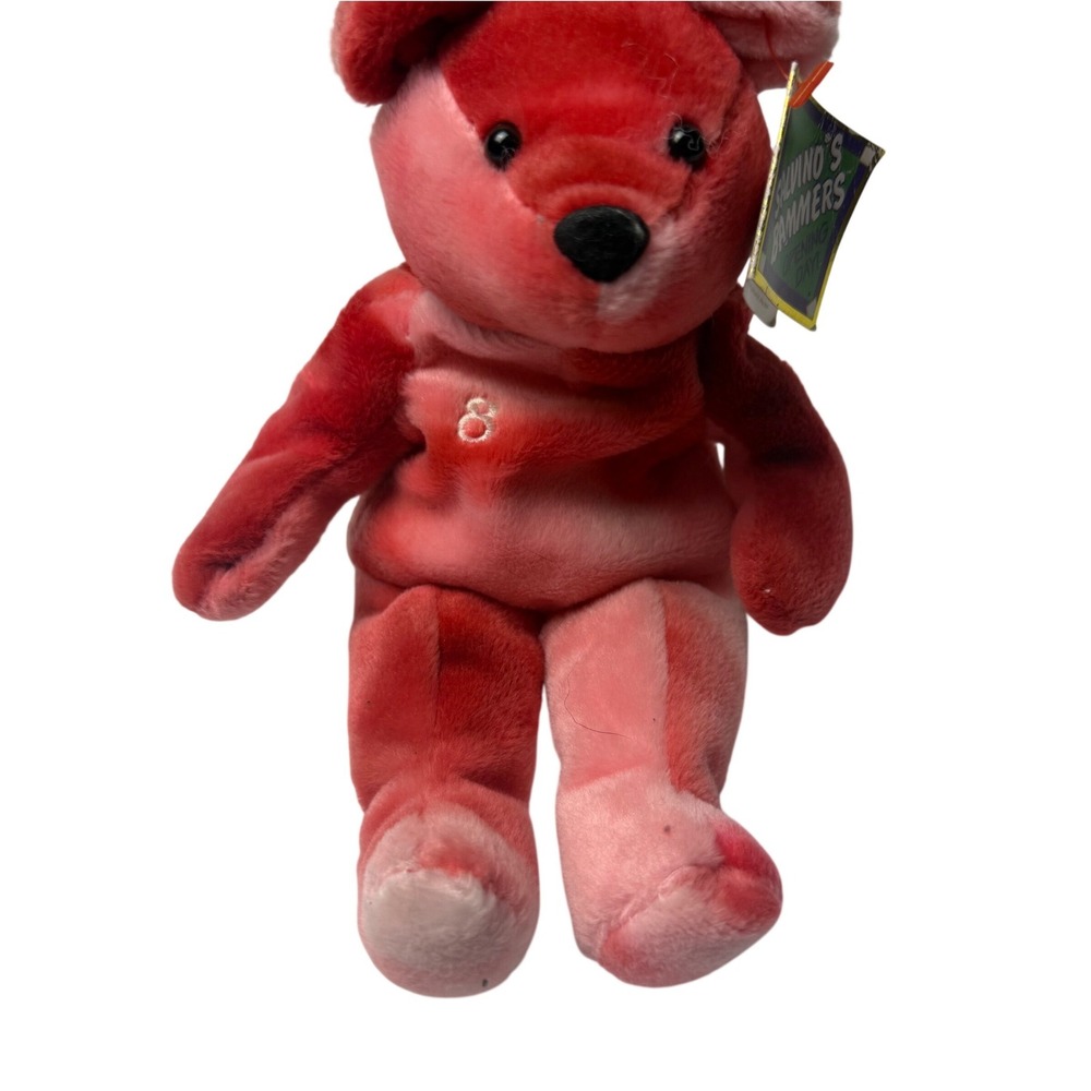 Salvino's Bammers J.D. Drew Plush Bear Red 9" St Louis Cardinals #8 1999 Vintage